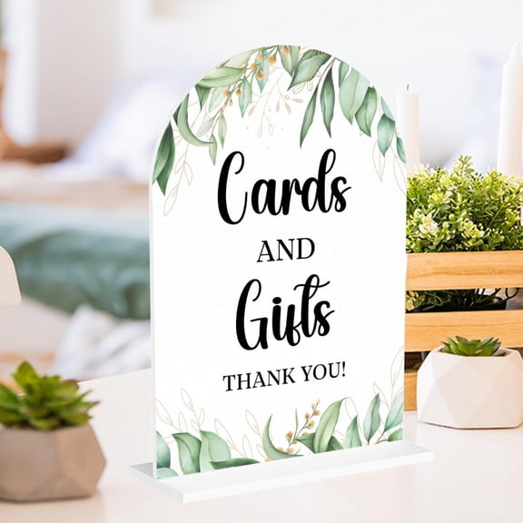 Wildflower Wedding Decor Table Sign - Beautiful Acrylic Table Top Signs for Wedding, Event & Party Decor - 5 X 7 Inches