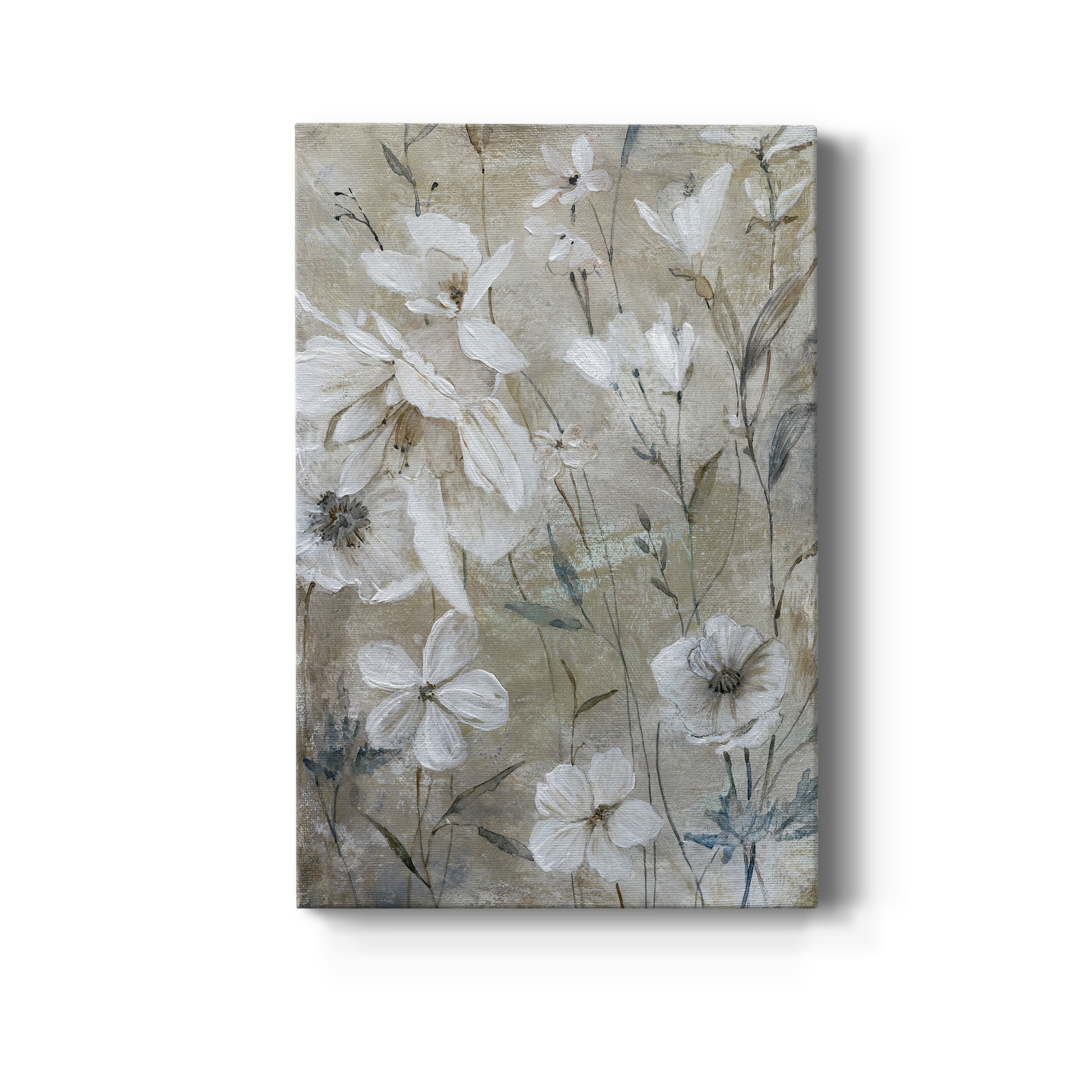 Wildflower Whites Premium Gallery Wrapped Canvas - Ready to Hang - 24 x 36