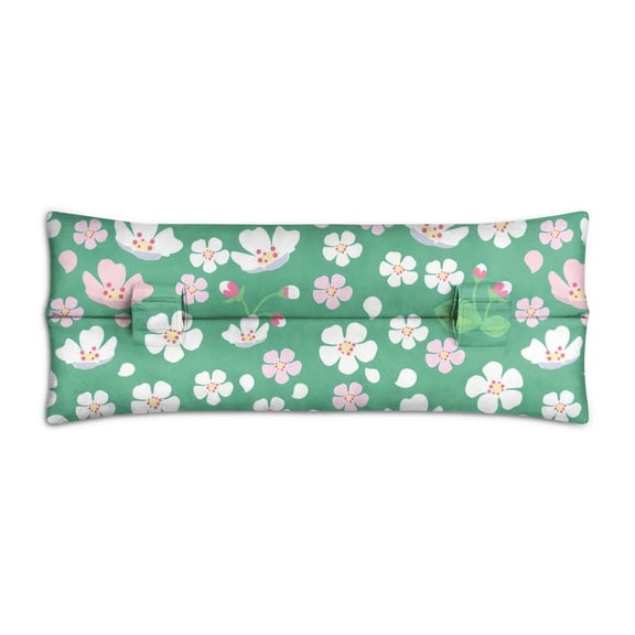Wildflower and Butterfly Illustration Pillow - Breathable Seatbelt Cushion for Hysterectomy Recovery