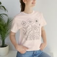 thumbnail image 1 of Wildflower t-shirt, simple flowers shirt, women's gift, Short Sleeve Tee, 1 of 12