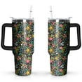 thumbnail image 1 of Wildflowers 40 OZ Tumbler Cup with Lid and Straw for Water Iced Tea Coffee Smoothie and More, 1 of 5