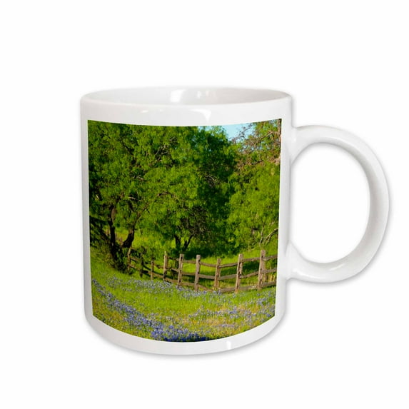 3drose, Wildflowers Along Highway 29 Between Llano and Buchanan Dam, Texas., 11oz Mug