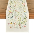 thumbnail image 1 of Wildflowers Bloom Flowers Spring Table Runner, Seasonal Summer Floral Kitchen Dining Table Decoration for Home Party Decor 13x72 Inch, 1 of 7