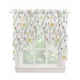 thumbnail image 1 of Wildflowers Blossom Swag Valances for Windows, Spring Pastoral Botanical Flowers Rustic Rod Pocket Sheer Valances for Windows, Swag Toppers Light Filtering for Kitchen Living Room 2 Panels 28''x36'', 1 of 6