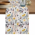 thumbnail image 1 of Wildflowers Blossom Table Runner, Spring Farmhouse Botanical Floral Washable Cotton Linen Table Runners 120 Inches Long, Dresser Scarf Runner for Dining/Living Room/Kitchen/Square Tables 13''x120'', 1 of 9