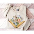 thumbnail image 1 of Wildflowers Book Sweatshirt, Librarian Sweatshirt, Book Lovers, Gift For Bookworms, Book Sellers Gift, Gift For Teachers, Readers' Sweater, 1 of 5
