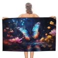 thumbnail image 1 of Wildflowers Butterfly Beach Towel Microfiber Beach Towels Sand Free Quick Dry Lightweight Travel Towels, 1 of 7