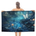thumbnail image 1 of Wildflowers Butterfly Ultra Fine Fiber Beach Towels for Travel And Quick Drying Absorbent Towels for Swimming, 1 of 7