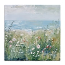 Stupell Industries Wildflowers By The Sea Canvas Wall Art, design by Creative Studio, 36 x 36