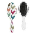 thumbnail image 1 of Wildflowers & Chick Cartoon Hairbrush - Lightweight Detangler for Women & Girls, Frizz-Free Styling, 1 of 5