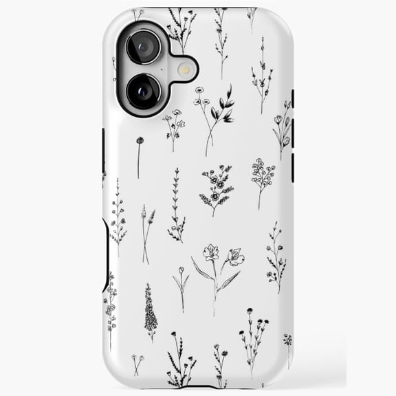 Wildflowers Colorful Botanical Floral Pattern Case for iPhone 17 16 15 14 13 12 11 Pro Max