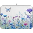thumbnail image 1 of Wildflowers Dish Drying Mat, Absorbent Microfiber Pad Protector For Kitchen Counter Top Mat Dish Drainboard 18x24in Home Decor, 1 of 7