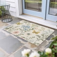 thumbnail image 1 of Wildflowers Door Mat Indoor Outdoor, Spring Flowers Plants Farmhouse Pastoral Non Slip Welcome Mat with Rubber Backing, Absorbent Fabric Front Door Mats Entryway Rug for Home Patio Entrance 20"x31.5", 1 of 9