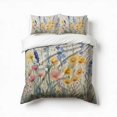 thumbnail image 1 of Wildflowers Floral Bedding Set 3 Pcs Soft Microfiber Quilt Cover For Bedroom Decor, Comforter Cover With 2 Pillowcase, 1 of 5