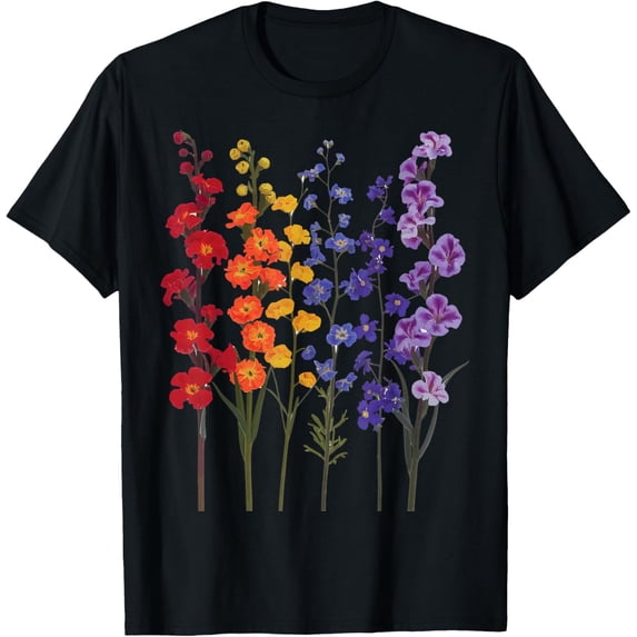 Wildflowers Floral Colorful Flowers T-Shirt