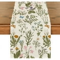 thumbnail image 1 of Wildflowers Floral Spring Table Runner, Butterfly Seasonal Summer Kitchen Dining Table Decoration for Home Party Decor 13x108 Inch, 1 of 6