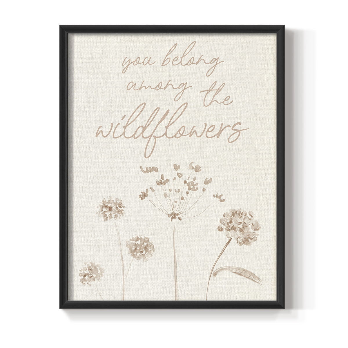Wildflowers Framed Print - Solid Wood in Single Picture Frame Solid Wood 2 Framed Print