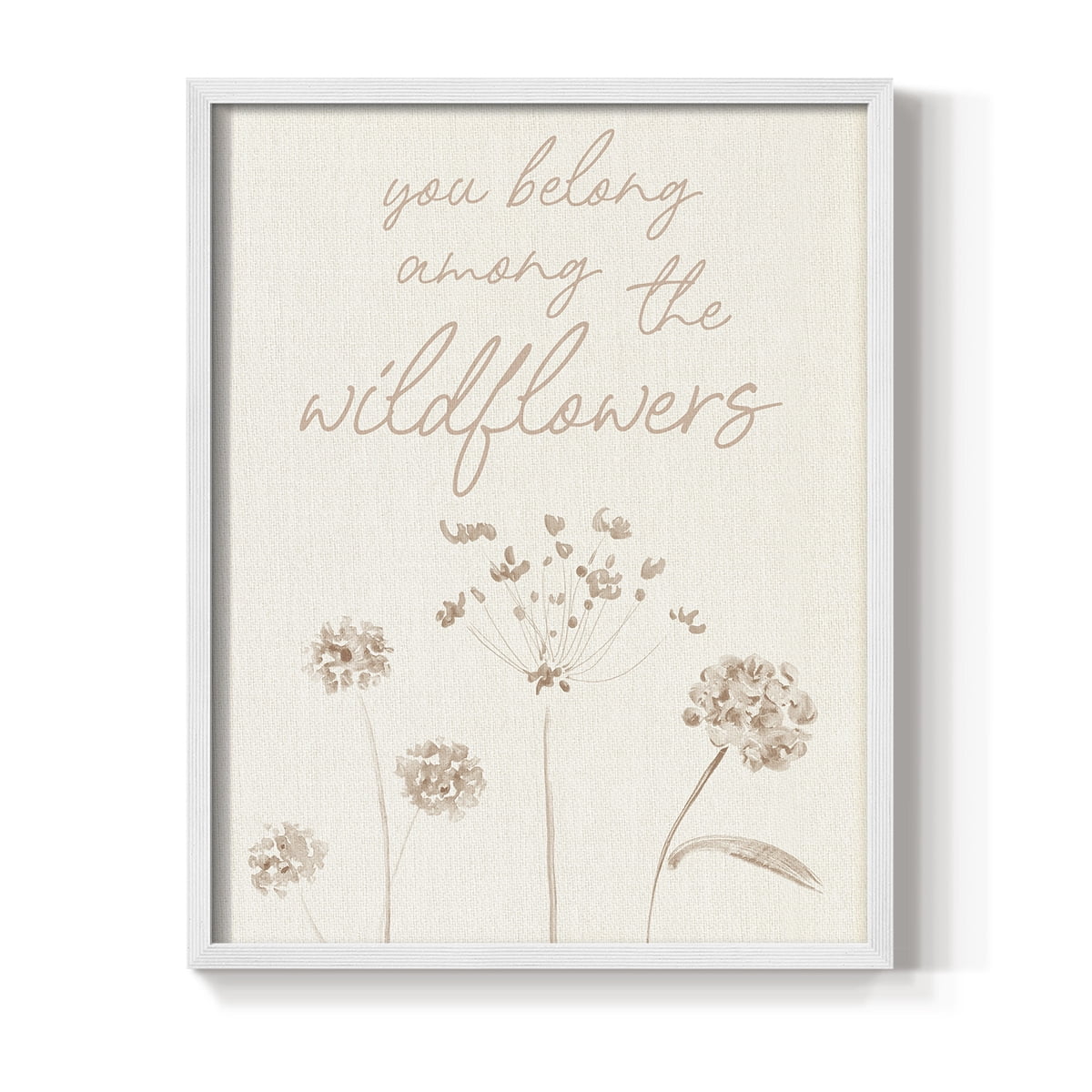 Wildflowers Framed Print - Solid Wood in Single Picture Frame Solid Wood 2 Framed Print