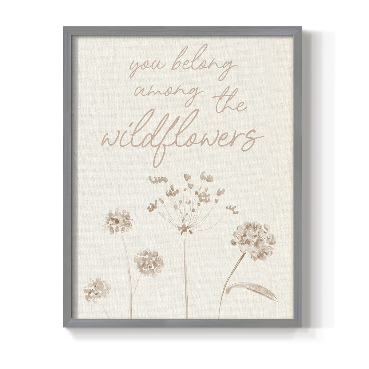 Wildflowers Framed Print - Solid Wood in Single Picture Frame Solid Wood 2 Framed Print