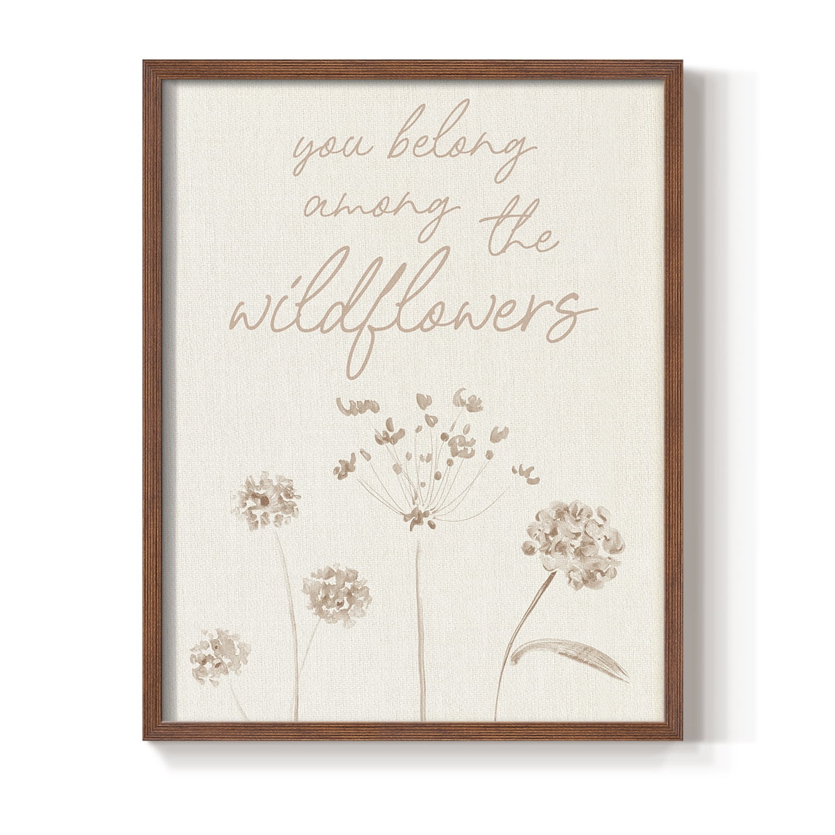 Wildflowers Framed Print - Solid Wood in Single Picture Frame Solid Wood 2 Framed Print