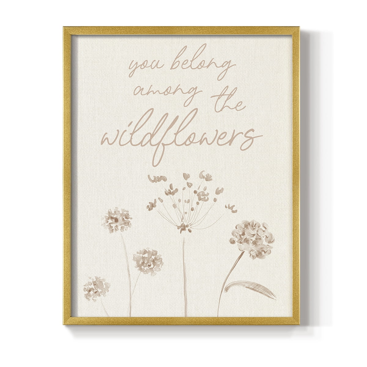 Wildflowers Framed Print - Solid Wood in Single Picture Frame Solid Wood 2 Framed Print