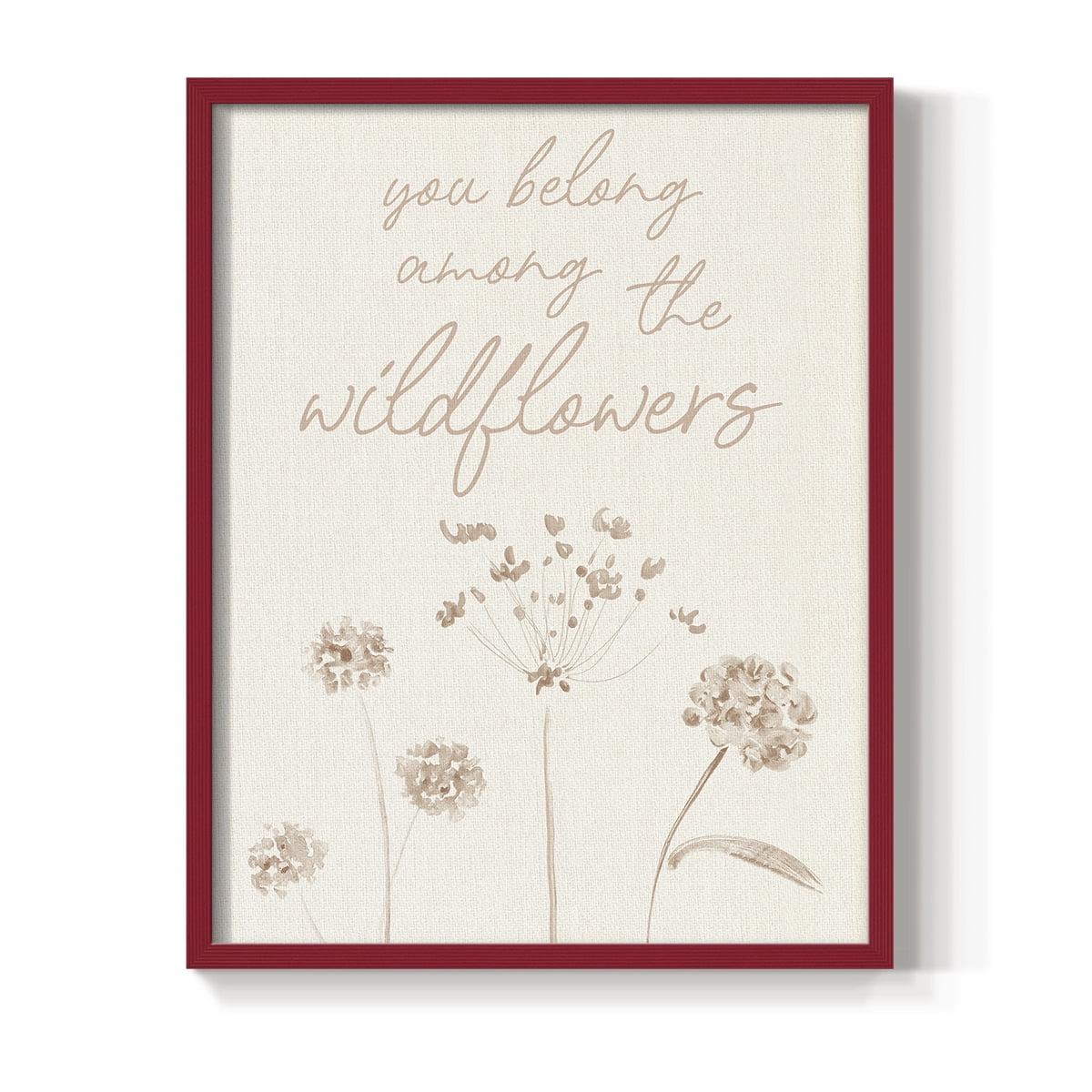 Wildflowers Framed Print - Solid Wood in Single Picture Frame Solid Wood 2 Framed Print