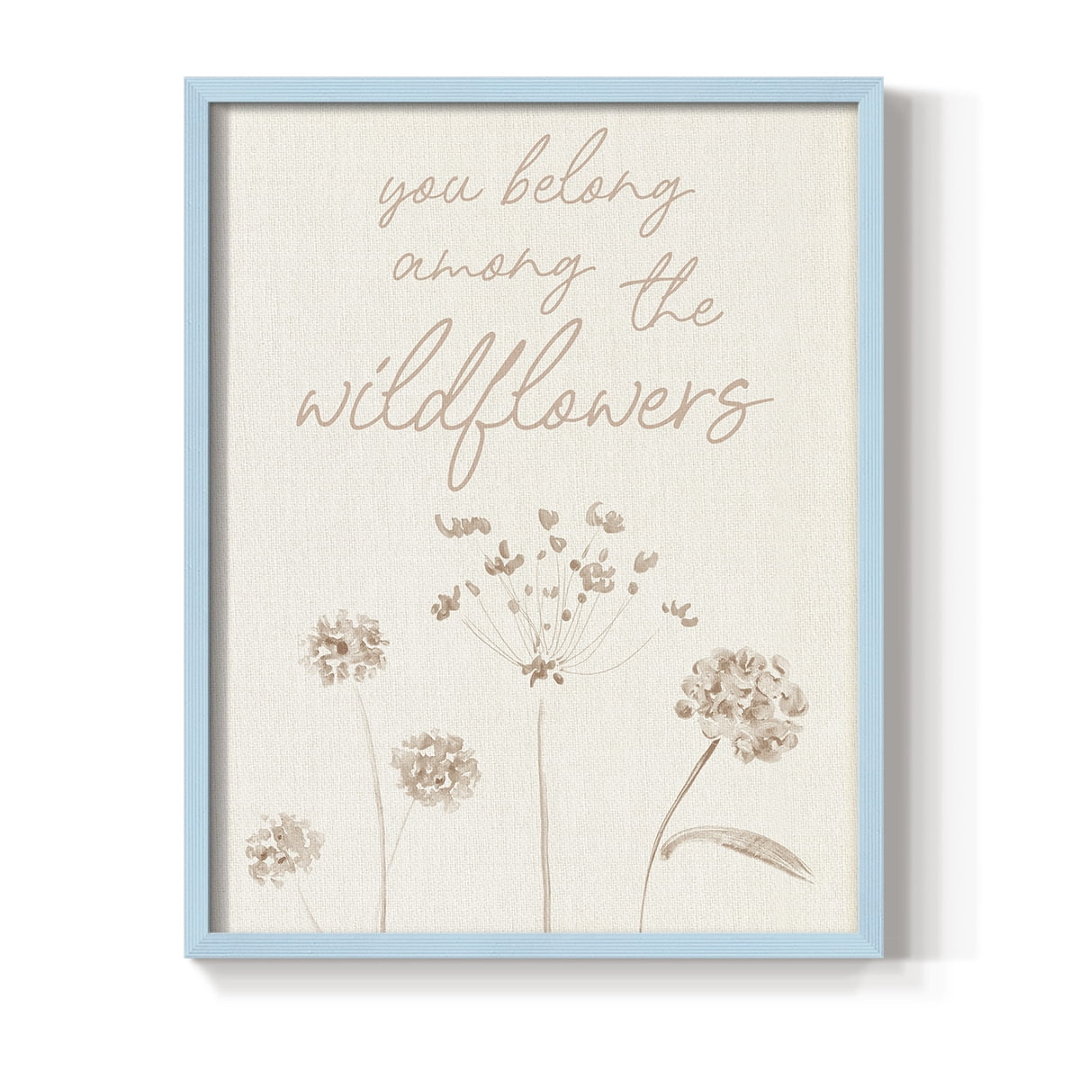 Wildflowers Framed Print - Solid Wood in Single Picture Frame Solid Wood 2 Framed Print
