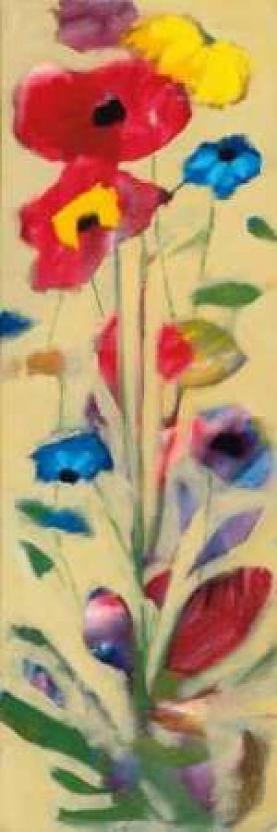 Wildflowers I Canvas Art - Jennifer Zybala (8 x 24)