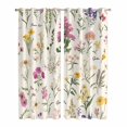 thumbnail image 1 of Wildflowers Kitchen Curtains 96 Inch Length, Blossoming Botanical Prints Garden Floral Grommet Top Bedroom Living Room Curtains, Light Filtering Cafe Curtain Drapes 2 Panels Set 104''x96'', 1 of 9
