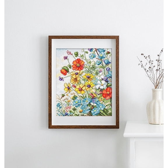 Wizardi LetiStitch Counted Cross Stitch Kit Wildflowers L8091