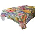 thumbnail image 1 of Wildflowers Rectangle Tablecloth Waterproof Polyester Table Clothative Stain Resistant & Wrinkle Resistant Washable Table Cover for Dining Table/Party/Camping 60x60 Inch Decor Gift, 1 of 7