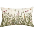 thumbnail image 1 of Wildflowers Spring Throw Pillow Cover, 12 x 20 Inch Flower Cushion Case Decoration for Sofa Couch, 1 of 1