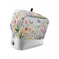 thumbnail image 1 of Wildflowers Toaster Cover 2 Slice, Small Kitchen Appliance Covers, Spring Farmhouse Tulip Floral Leaf Wooden Grain Toaster Oven Cover with Loop, Bread Machine Cover Polyester Dust Cover Protection, 1 of 4