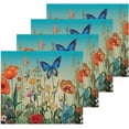 thumbnail image 1 of Wildflowers Washcloths, Soft and Absorbent Cotton Towel, 4 Pack 12 X 12 Inches Premium Quick Dry Face Towel Wash cloth, 1 of 7