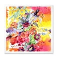 thumbnail image 1 of Wildflowers and Vibrant Wild Spring Leaves 16 in x 16 in Framed Painting Canvas Art Print, by Designart, 1 of 4