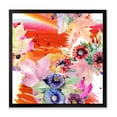 thumbnail image 1 of Wildflowers and Vibrant Wild Spring Leaves VII 16 in x 16 in Framed Painting Canvas Art Print, by Designart, 1 of 4
