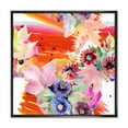 thumbnail image 1 of Wildflowers and Vibrant Wild Spring Leaves VII 36 in x 36 in Framed Painting Canvas Art Print, by Designart, 1 of 5