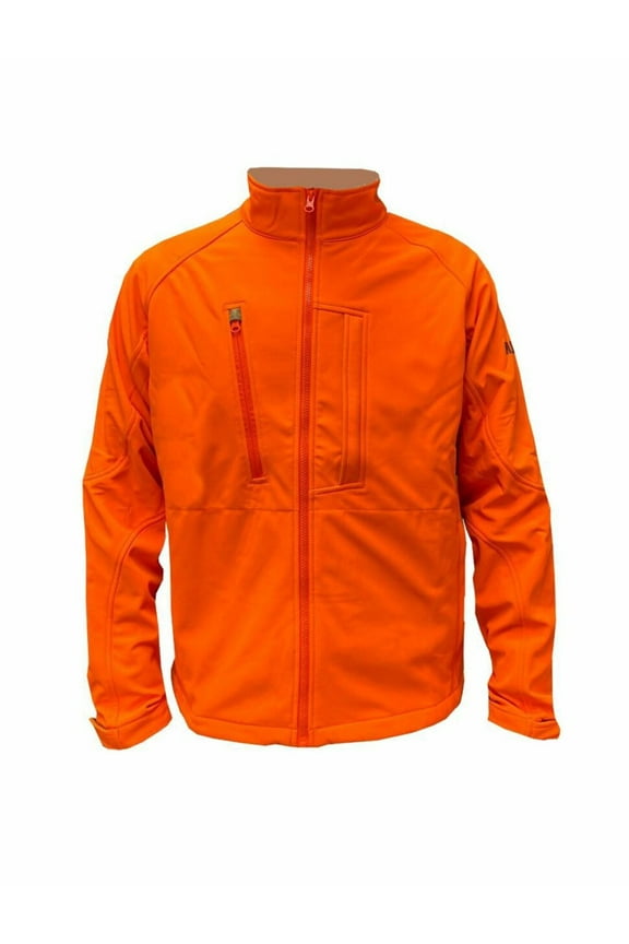 Wildfowler Mens Softshell Blaze Orange Jacket In 2X-Large Size
