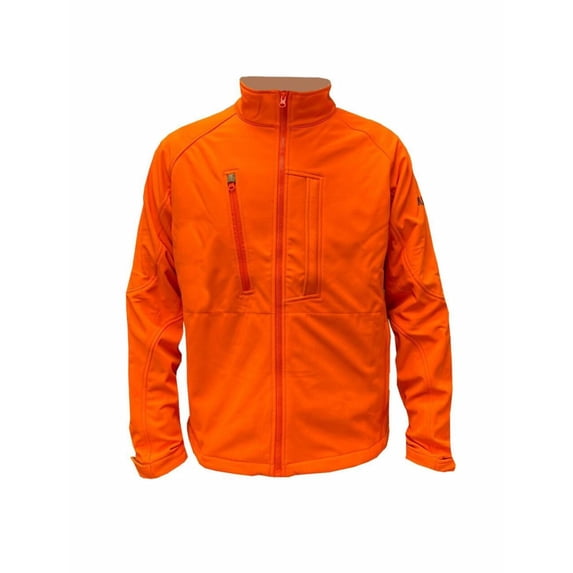Wildfowler Mens Softshell Blaze Orange Jacket In Large Size