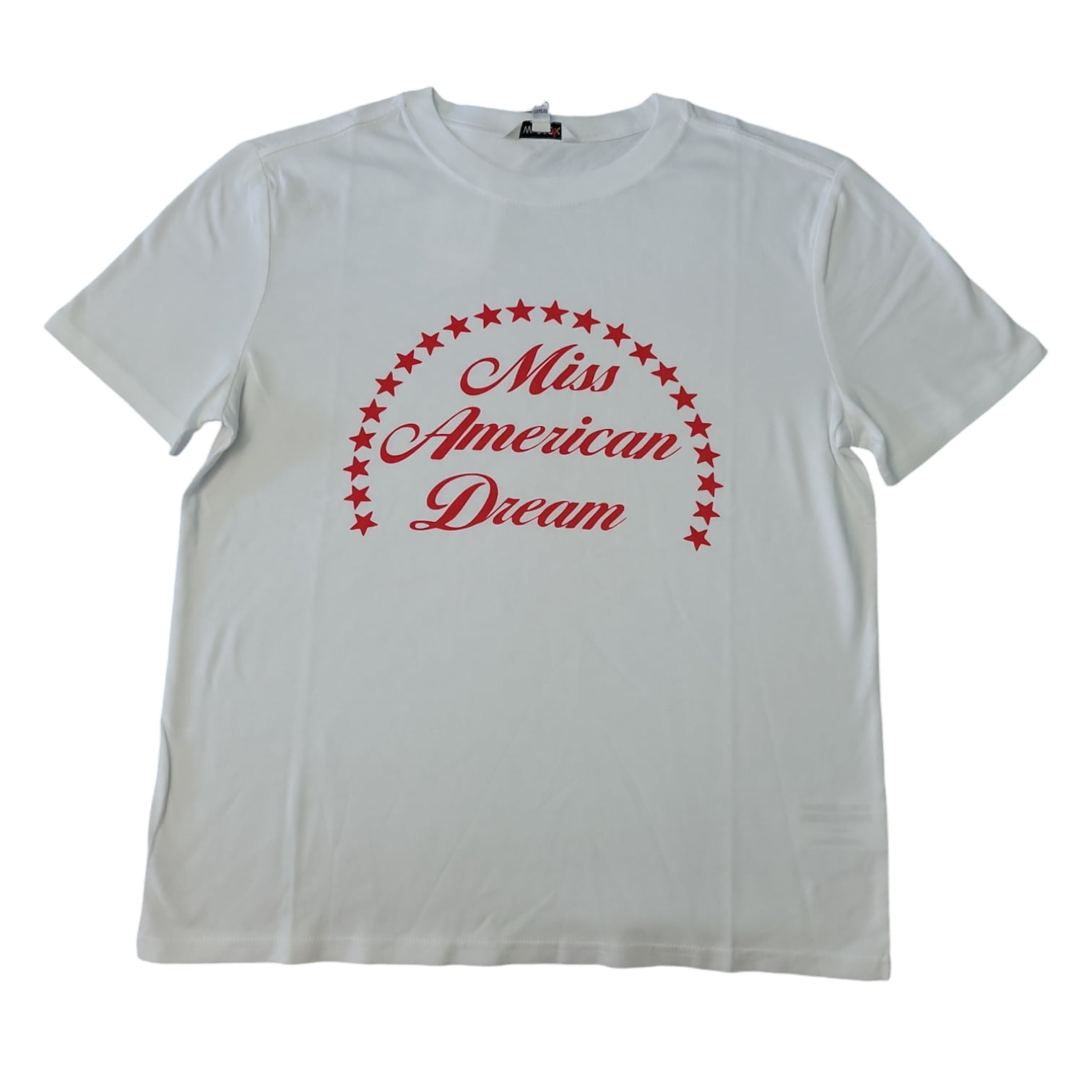 【DEARMINE】Bout America Short Sleeve Tee Wildfox Ladies Short Sleeve Crewneck Ribbed Neckband