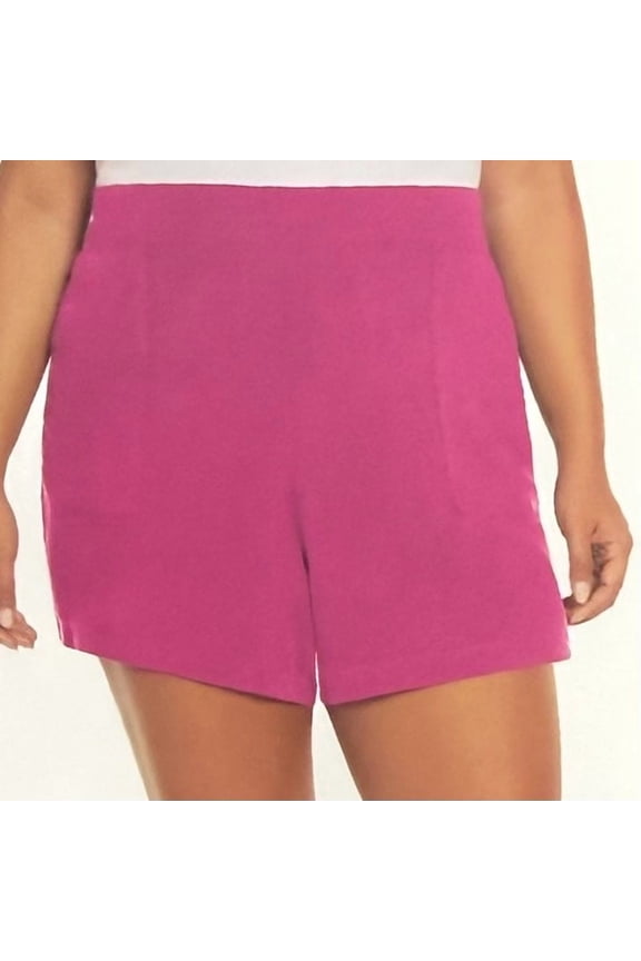 Womens Pull-On Shorts - Pink - Medium