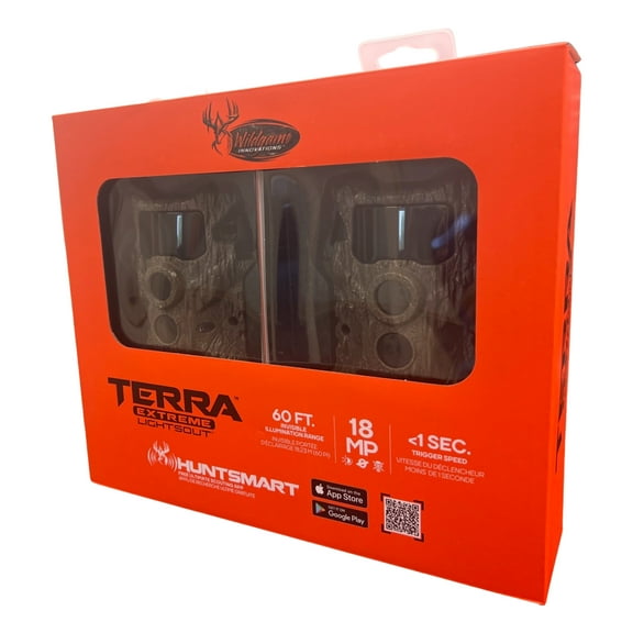 Wildgame Innovations 2-Pack Terra Extreme Lightsout 18MP Trail Camera Bundle