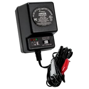 WILDGAME INNOVATIONS 6V/12V eDRENALINE Battery Charger Long-Lasting Powerful Feeder Battery Charger with Adjustable Voltage Switch & Charge Status Light Indicator