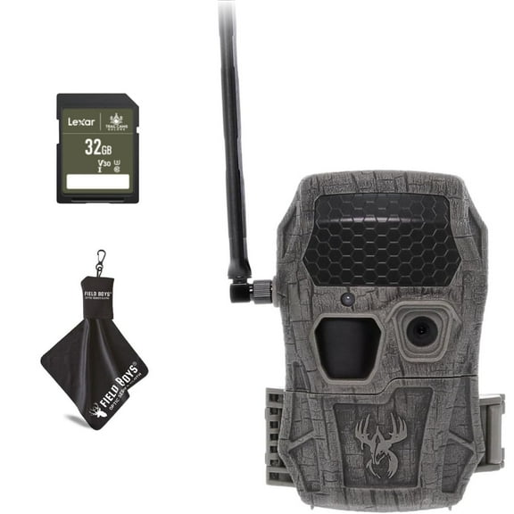 Wildgame Innovations Encounter XT Cellular Trail Camera 26 MP 80 ft Dual Network Photo & Video Game Camera for Hunting and Wildlife Scouting with 32GB SD Card and Microfiber Cleaning Cloth