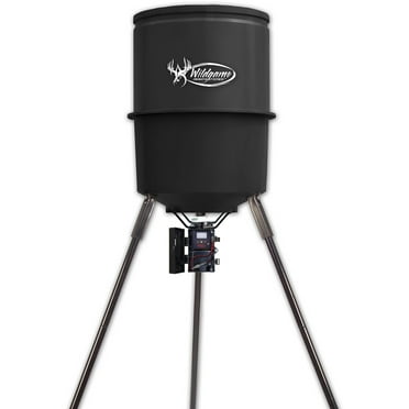 Wildgame Innovations Sports & Outdoors Automatic Quick Set Spin-Cast Wildlife Feeder, 30 Gallon, Battery Not Included