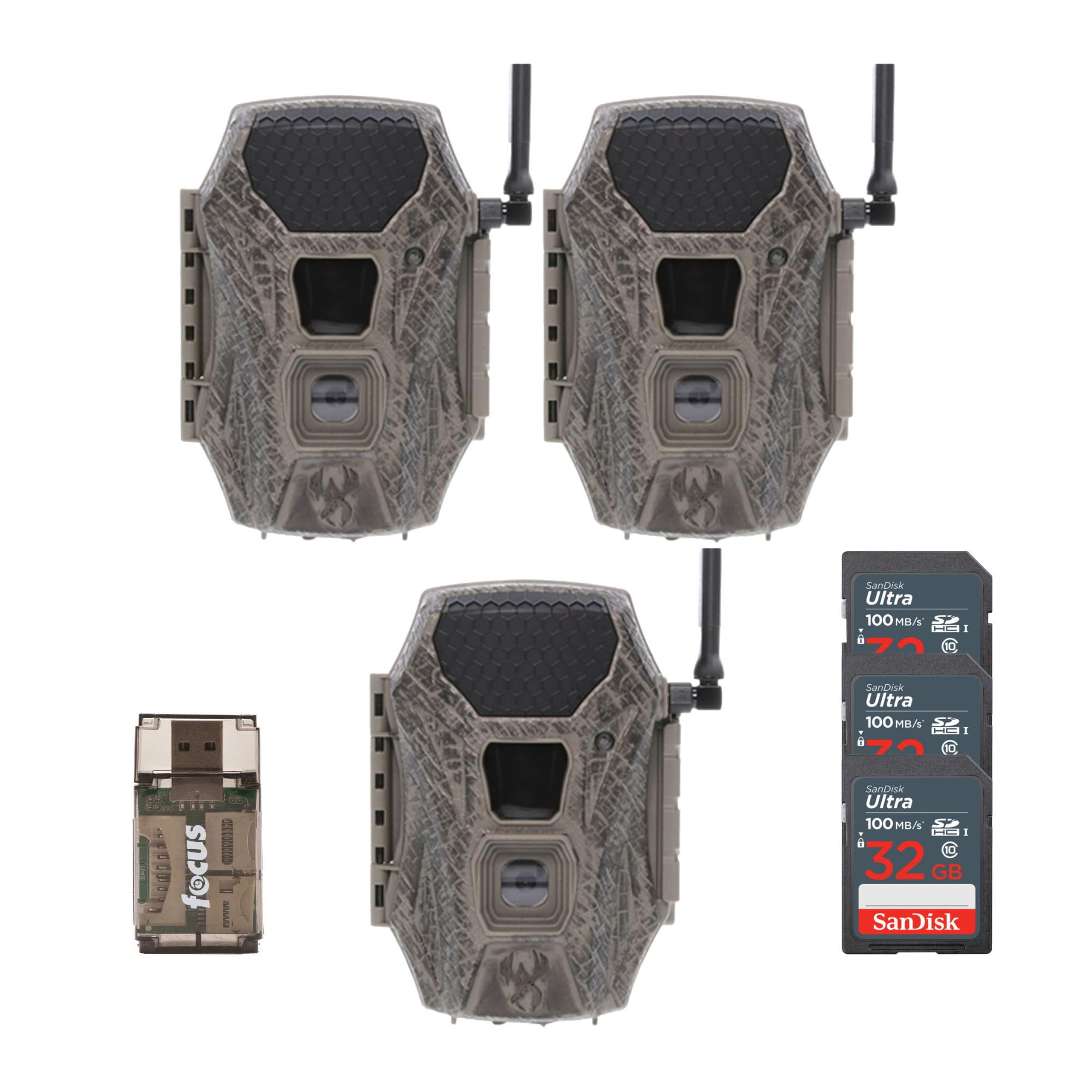 Wildgame Innovations Terra Cell 16MP Cellular Trail Camera (6-Pack) Bundle with 32GB Ultra SDHC UHS-I Memory Card (6-Pack) and USB Card Reader (13 Items)