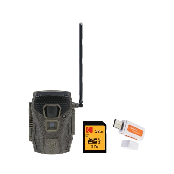 Wildgame Innovations Terra XT 3.0 Cellular Trail Camera Bundle with Memory Card and Card Reader (3 Items)