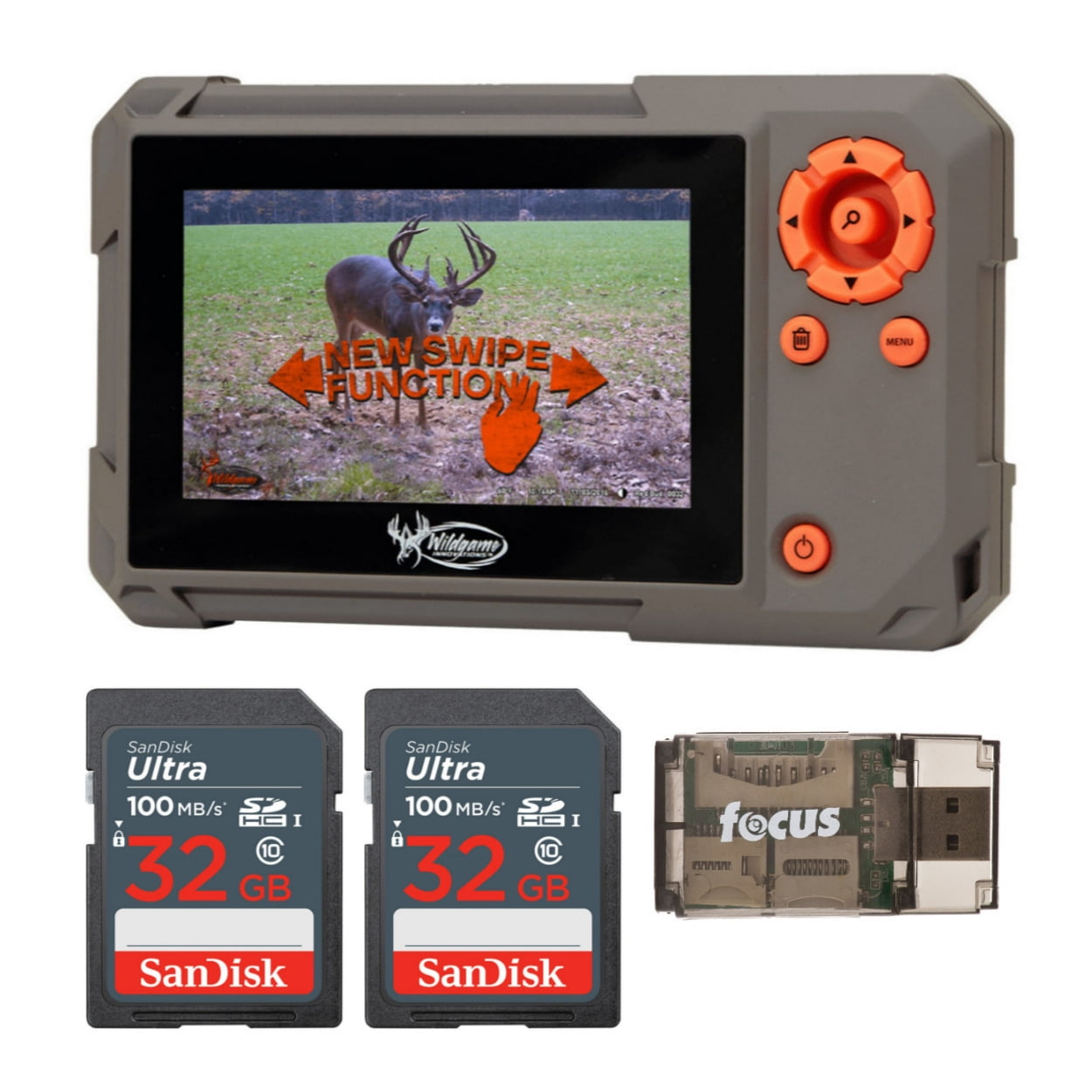 Wildgame Innovations Trail Pad Swipe SD Card Reader with Memory Cards