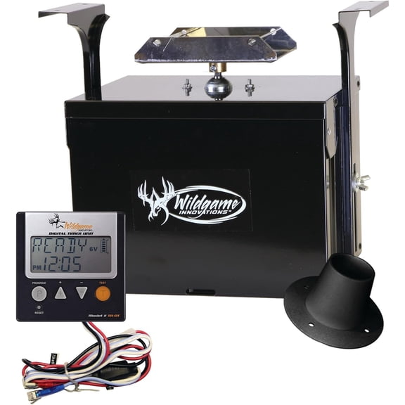 WILDGAME INNOVATIONS Trophy Hunter 12V Digital Feeder Kit | Weather-Resistant Durable Easy-to-Use Digital Power Control Unit for Hunting Game Feeder