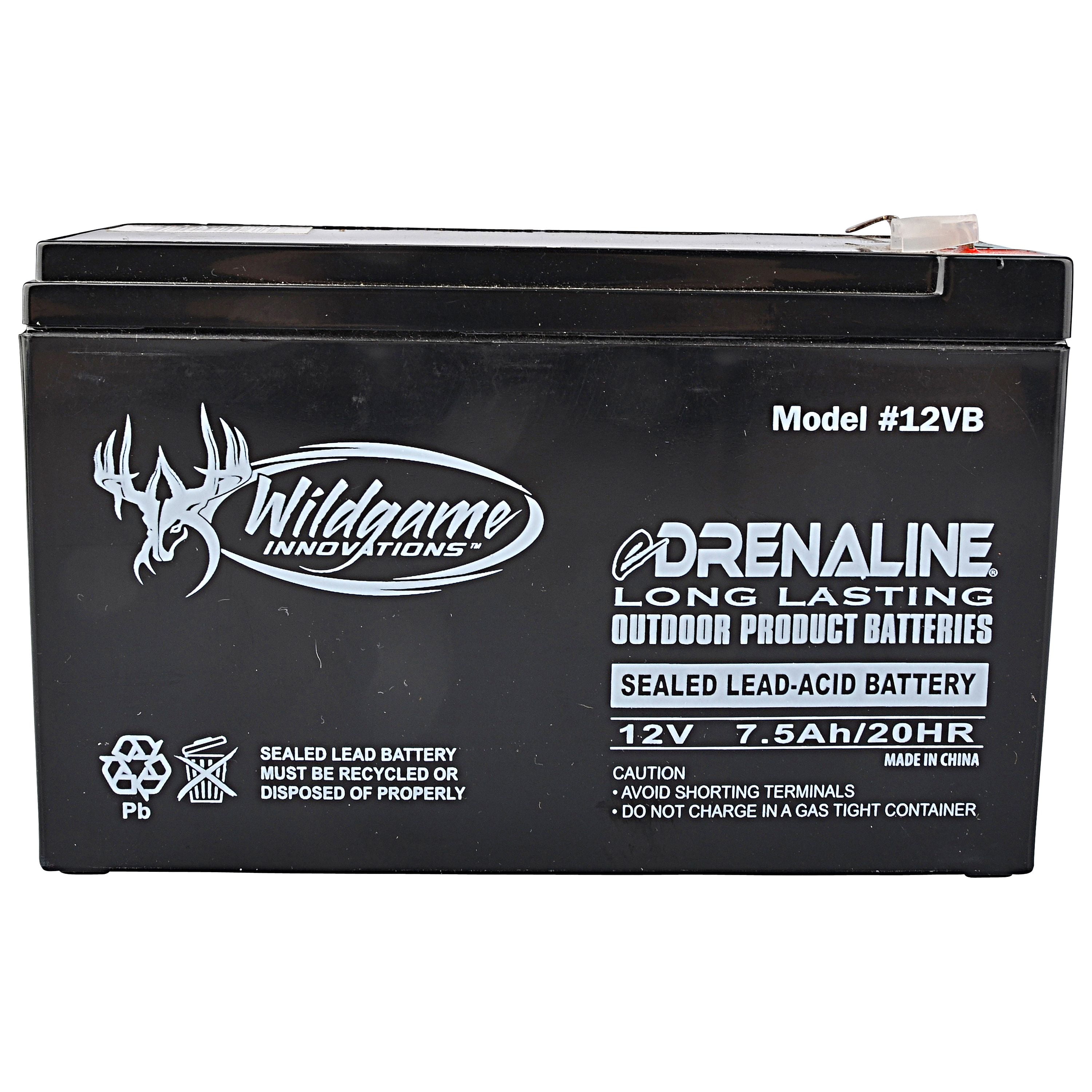 Wildgame Innovations eDrenaline 12 V Sealed Lead Acid Rechargeable Battery,  5 lbs 